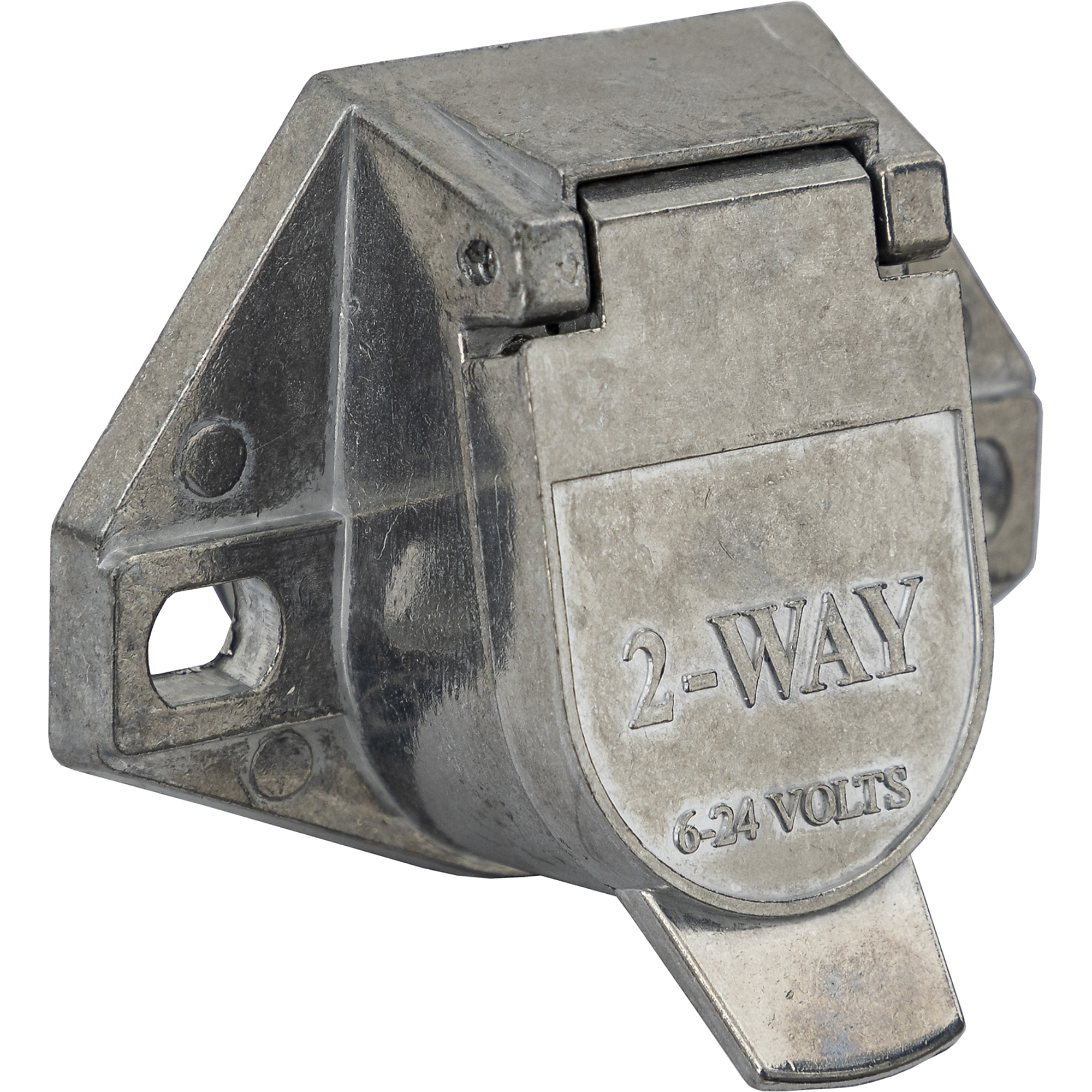 Buyers Products, 2-Way Die-Cast Zinc Trailer Connector, Connection Location Vehicle Side, Model# TC1002